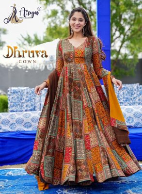 DHRUVA HEAVY FENCY GOWN WITH DUPPATTA Party Wear gown