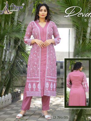 Devani Reyon Cotton Beautiful Embroidery Kurti With Pant  For Women Wear D5 fancy kurtis