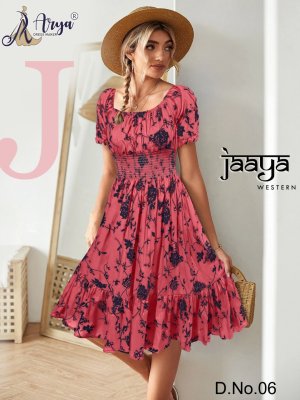 Jaaya Pink Rayon Cotton New Trendy Good Looking Western Wear For Women D6 