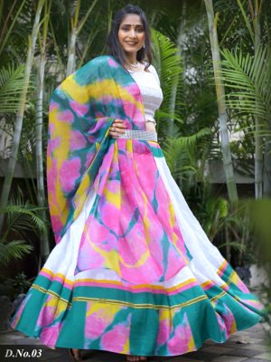 Jaganta Multicolour Cotton Fashinable Party Wear Lehenga Choli With Full Stitch Blouse For Women Wear D3 LAHENGA CHOLI