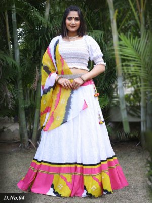 Jaganta Multicolour Cotton Fashinable Party Wear Lehenga Choli With Full Stitch Blouse For Women Wear D4 LAHENGA CHOLI