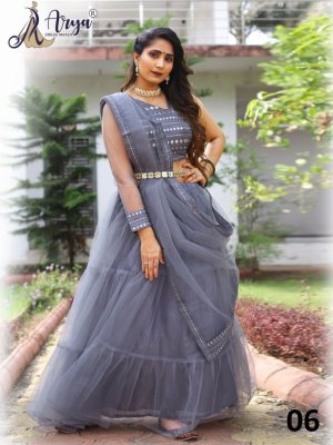 Madhushala Grey Satin Benglory New Trendy Party Wear Lehenga With Unstitched Blouse For Women Wear D6 