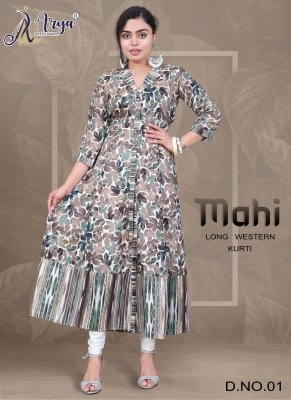 Mahi long kurti weatern wear colelction 01 fancy kurtis