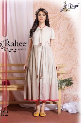 Rahee White  Cotton Beautiful Western Dress For Women Wear D2 