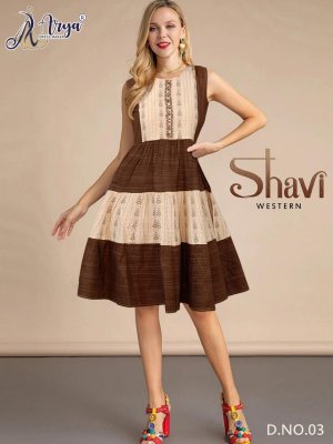 Shavi Real mirror and Embroidery Work Western 03 