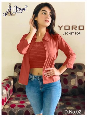 Yoro Jecket Top Important Inner and koti  For Gilrs D2 TOP