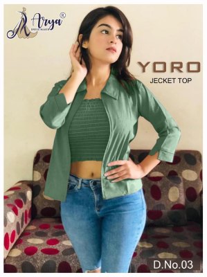 Yoro Jecket Top Important Inner and koti  For Gilrs D3 TOP