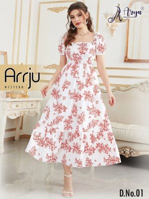 ARRJU  REYON COTTON THREAD WORK WESTERN WEAR D1  Western Wear