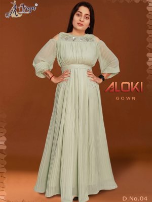 Aloki Gown Original Mirror Work D4