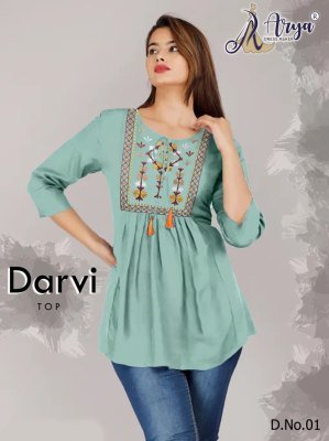 Darvi Cotton Thread work Top D1