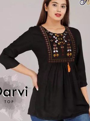 Darvi Cotton Thread work Top D3 TOP