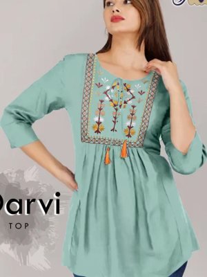 Darvi Cotton Thread work Top D1 TOP