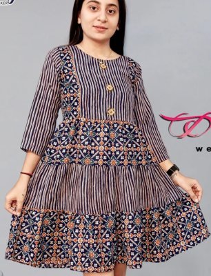 Dhara Fancy Tunic Cotton D4  Western Wear