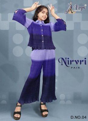 Nirvri kids top nd pant western collection 04