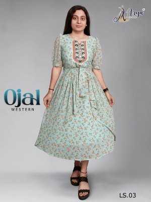 Ojal  fox georgette Western Wear  3