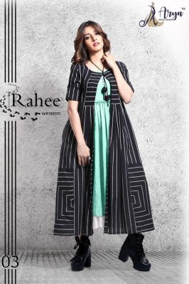 Rahee Black Cotton Beautiful Western Dress For Women Wear D3