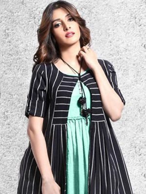 Rahee Black Cotton Beautiful Western Dress For Women Wear D3  Western Wear