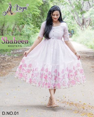  SHAHEEN LONG WESTERN FROCK  