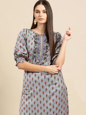 Taiwoods Digital print   Smoking work Kurti  Pair D6 fancy kurtis