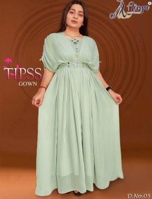 Tipss long gown original mirror work D5