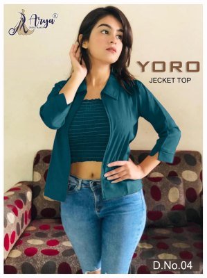 Yoro Jecket Top Important Inner and koti  For Gilrs D4