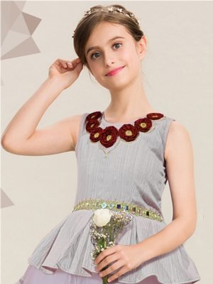 ZOOM SOFTNET HAND WORK CHILDREN GOWN D5 Kids  Wear