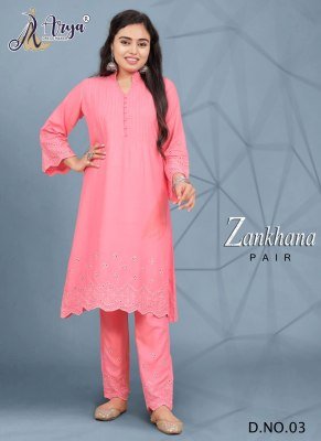 Zankhana kurti and pair women wear 03