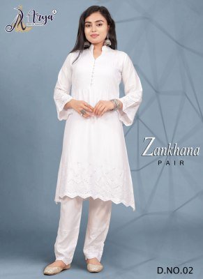 Zankhana kurti and pair women wear 02