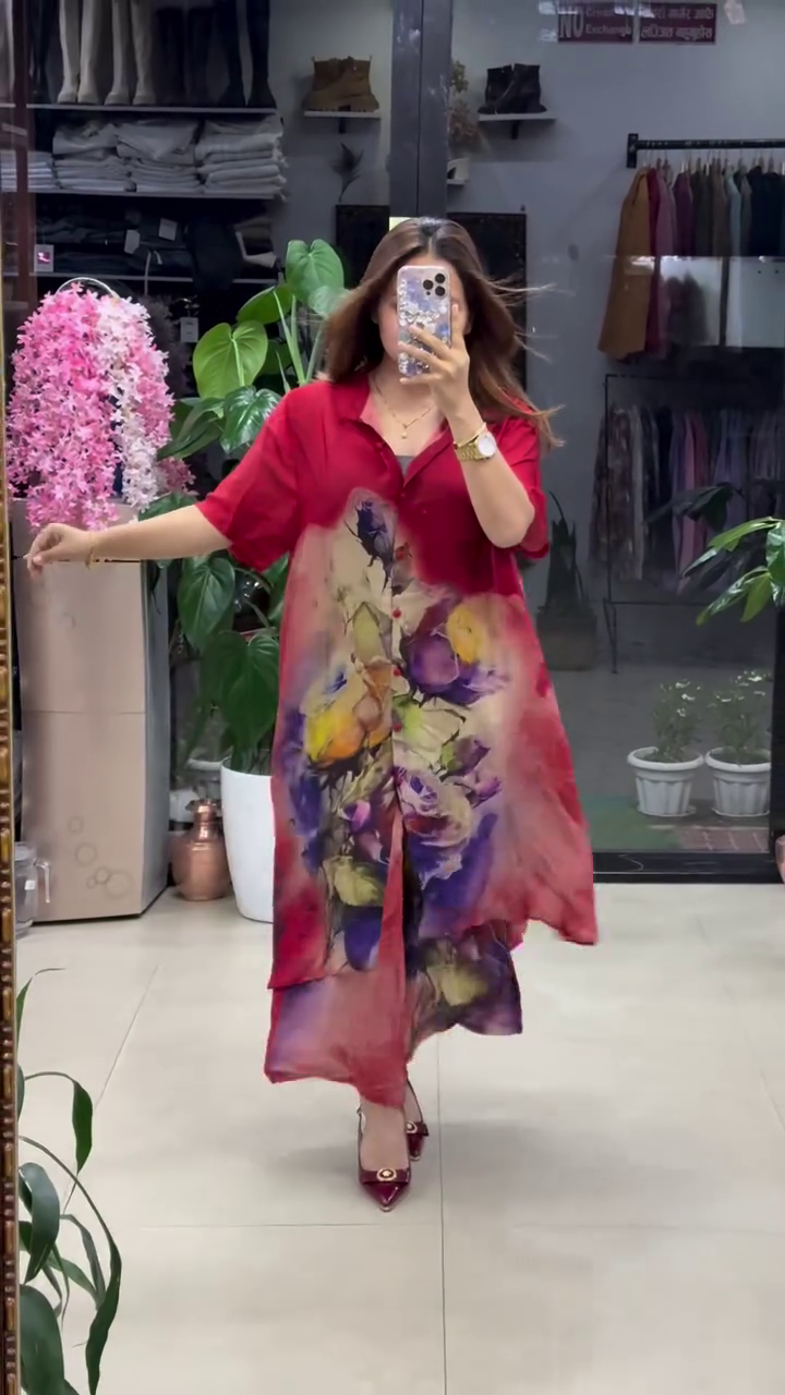 HELLY-LONG SHIRT STYLE DRESS