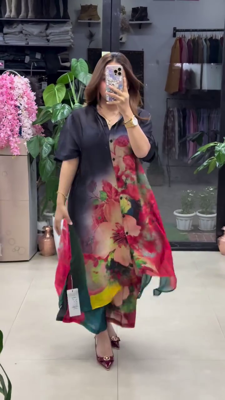 HELLY-LONG SHIRT STYLE DRESS