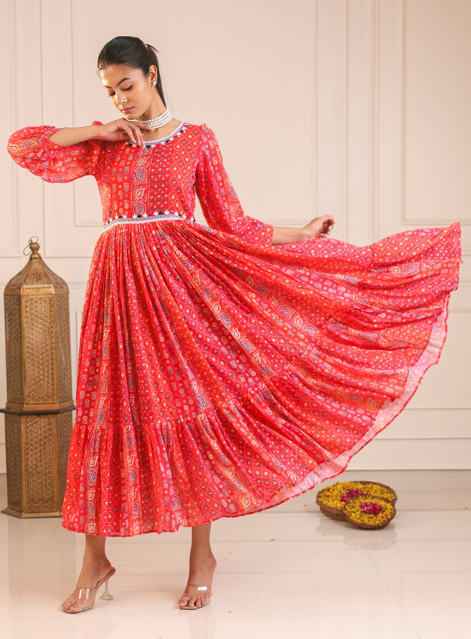 Kali-Long western Gown