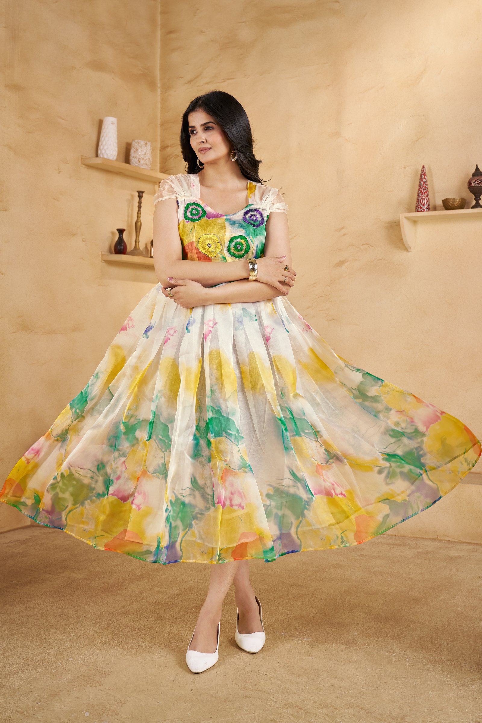 Liyana -Orgenza Long Western Wear