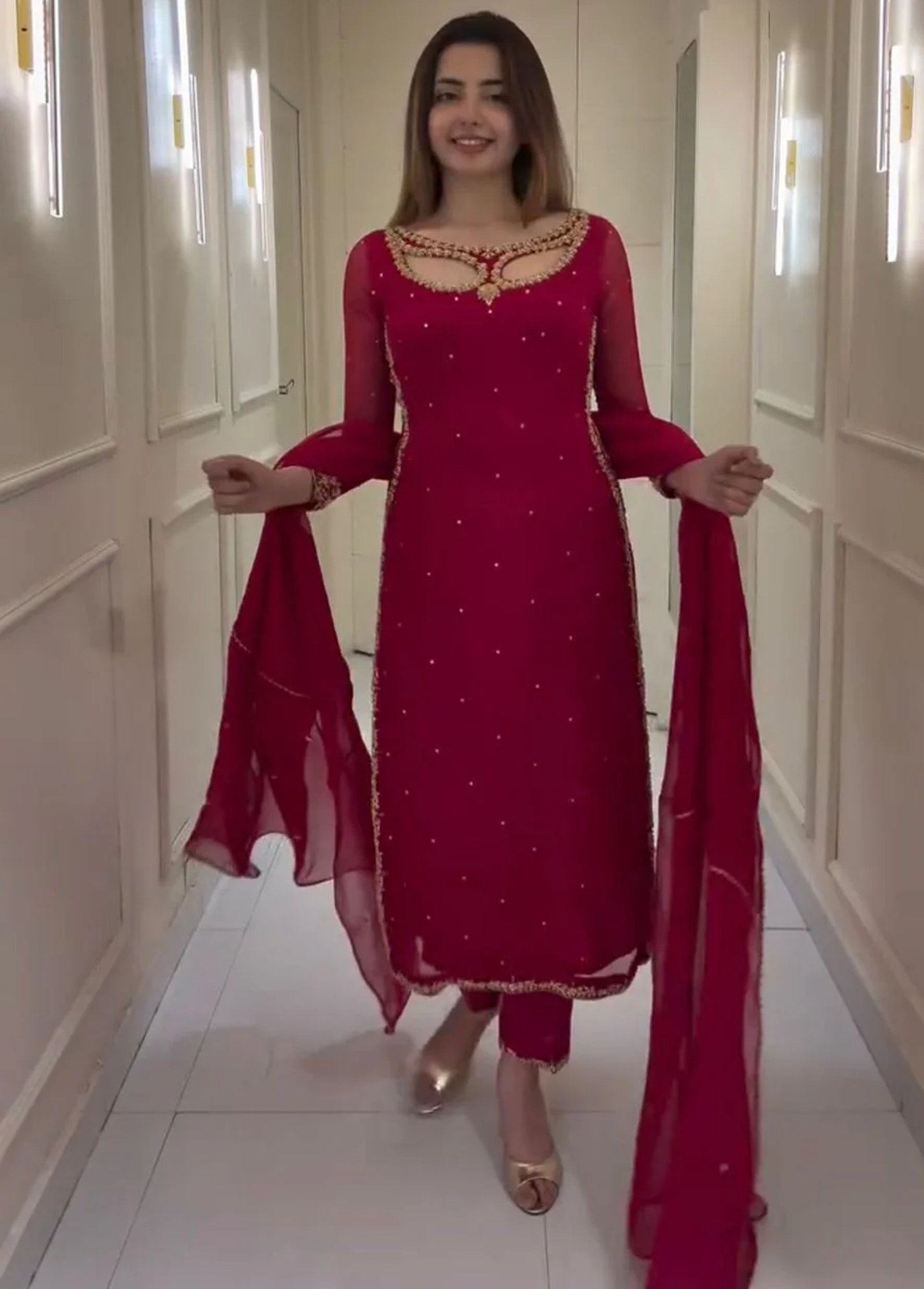 Qutee -Heavy Fancy Pair With Dupatta Set